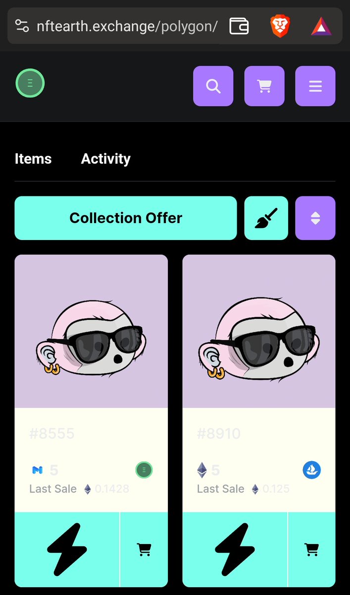 Trading #NFTs for $200 / Txn?

The real gems know that <a href="/0xPolygon/">Polygon</a> offers unprecedented speed and low costs. 🚀

The FIRST #ERC404 collection is live on #Polygon - check out "Goby", the Baby Gorilla, on #NFTEarth - you can list in $WMATIC/ $WETH / $NFTE and buy on <a href="/Uniswap/">Uniswap Labs 🦄</a> 

#NFTs
