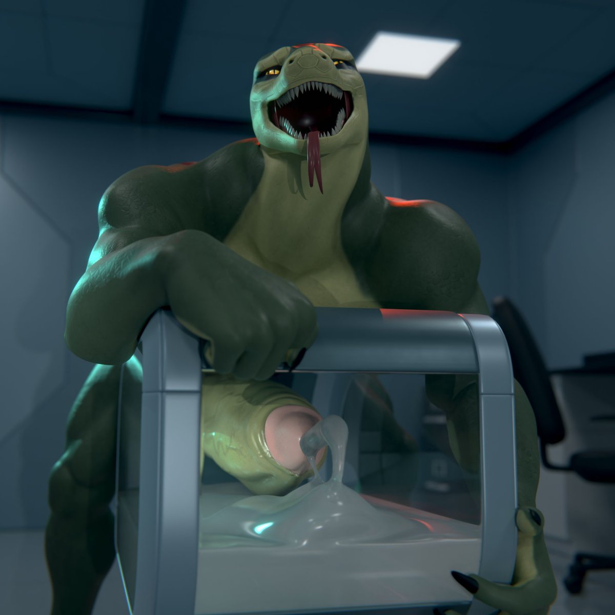 Snekkuu's tweet photo. 🔞📷 Enhancement Serum Aftermath
The side effects don't seem to be wearing off anytime soon.

Follow-up to that animation I did a while ago. Forgot to post :x https://t.co/AXz9sYLcXd