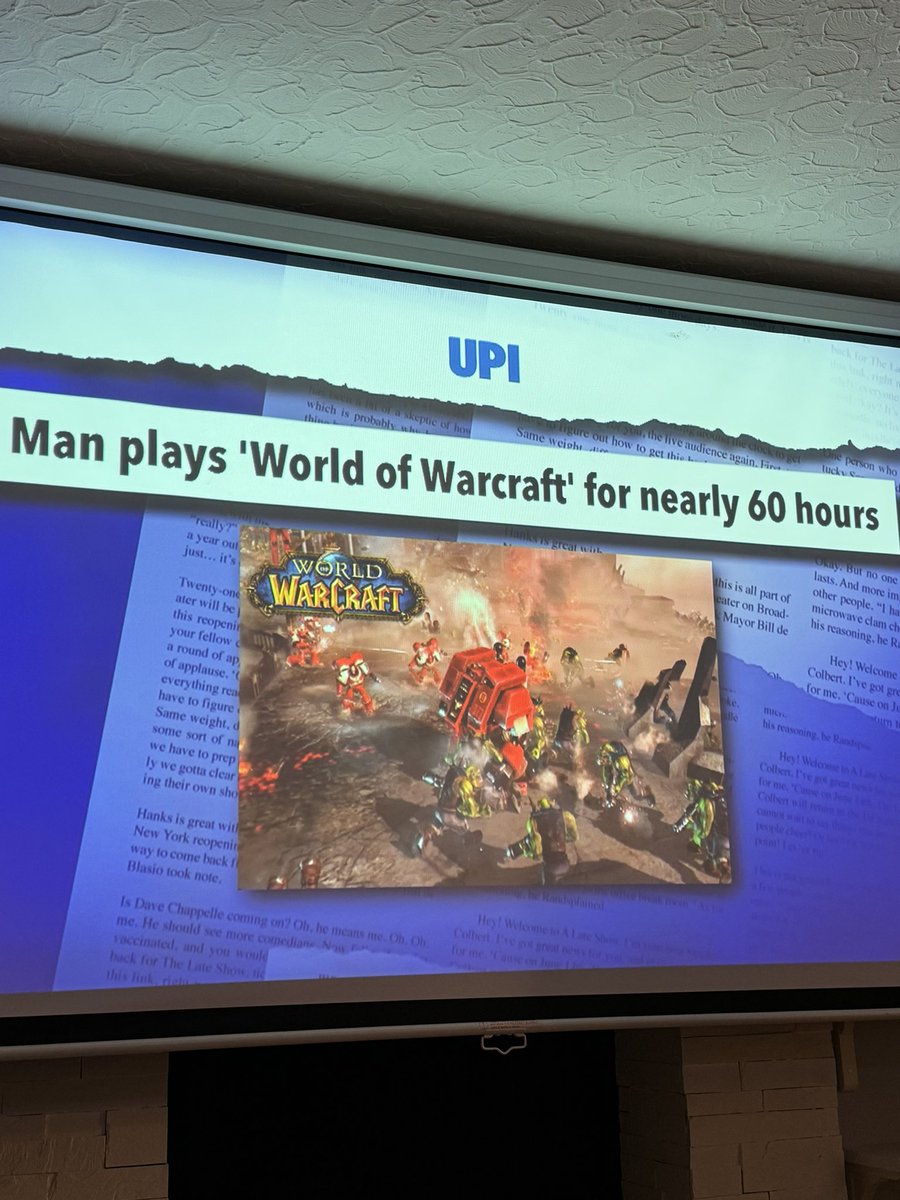 nine7six's tweet photo. World of Warcraft is different than I remember… @Blizzard_Ent @colbertlateshow https://t.co/QzsROLth35