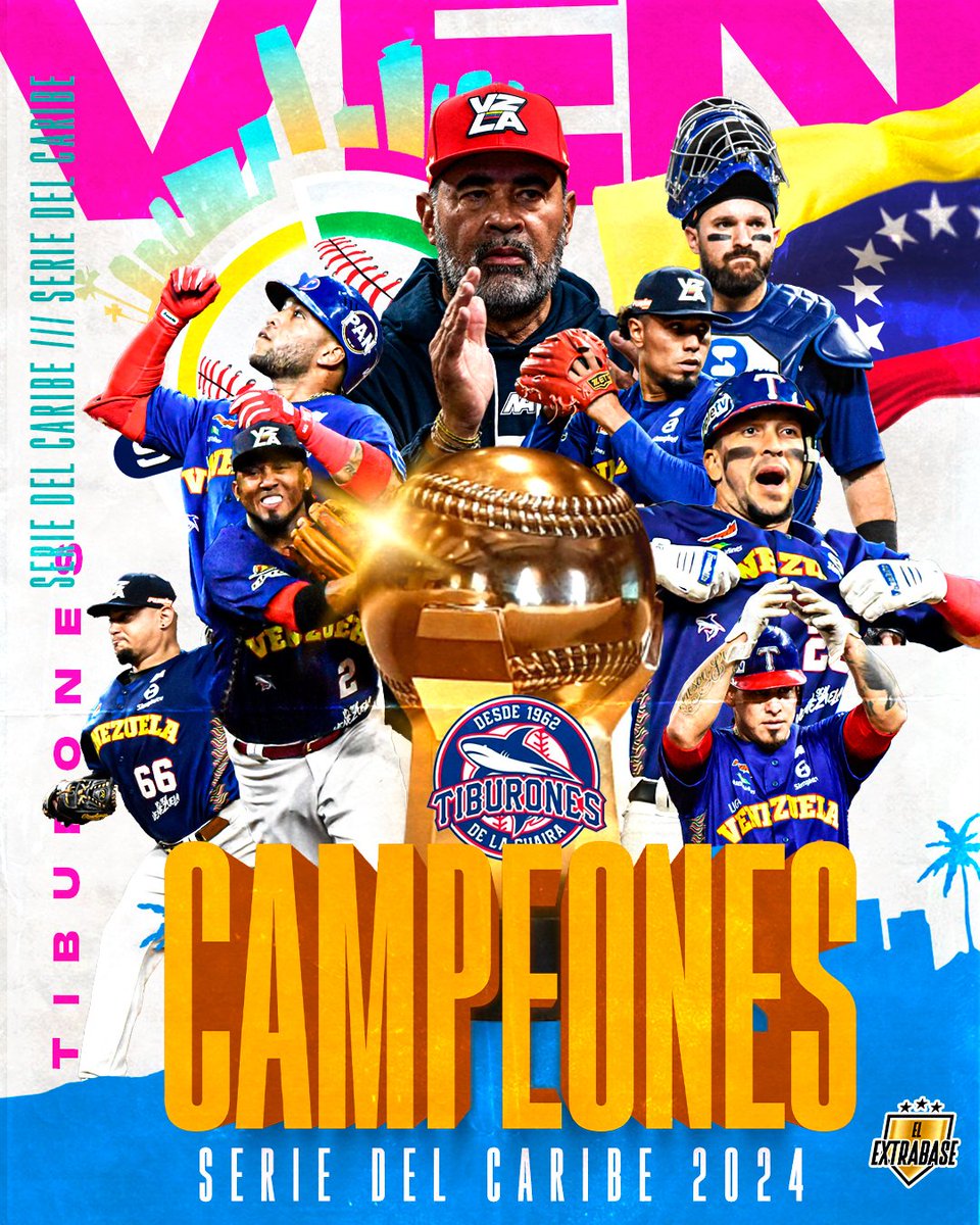 ¡¡¡LOS TIBURONES DE LA GUAIRA DE VENEZUELA SON LOS CAMPEONES DE LA SERIE DEL CARIBE!!! ¡¡¡OCTAVO TÍTULO CARIBEÑO PARA UN EQUIPO VENEZOLANO Y EL PRIMERO DESDE 2009!!! ¡¡¡SUENA LA SAMBA EN MIAMI, EN LA GUAIRA Y EN VENEZUELA!!! #SDC | #ElExtrabase⚾🇻🇪