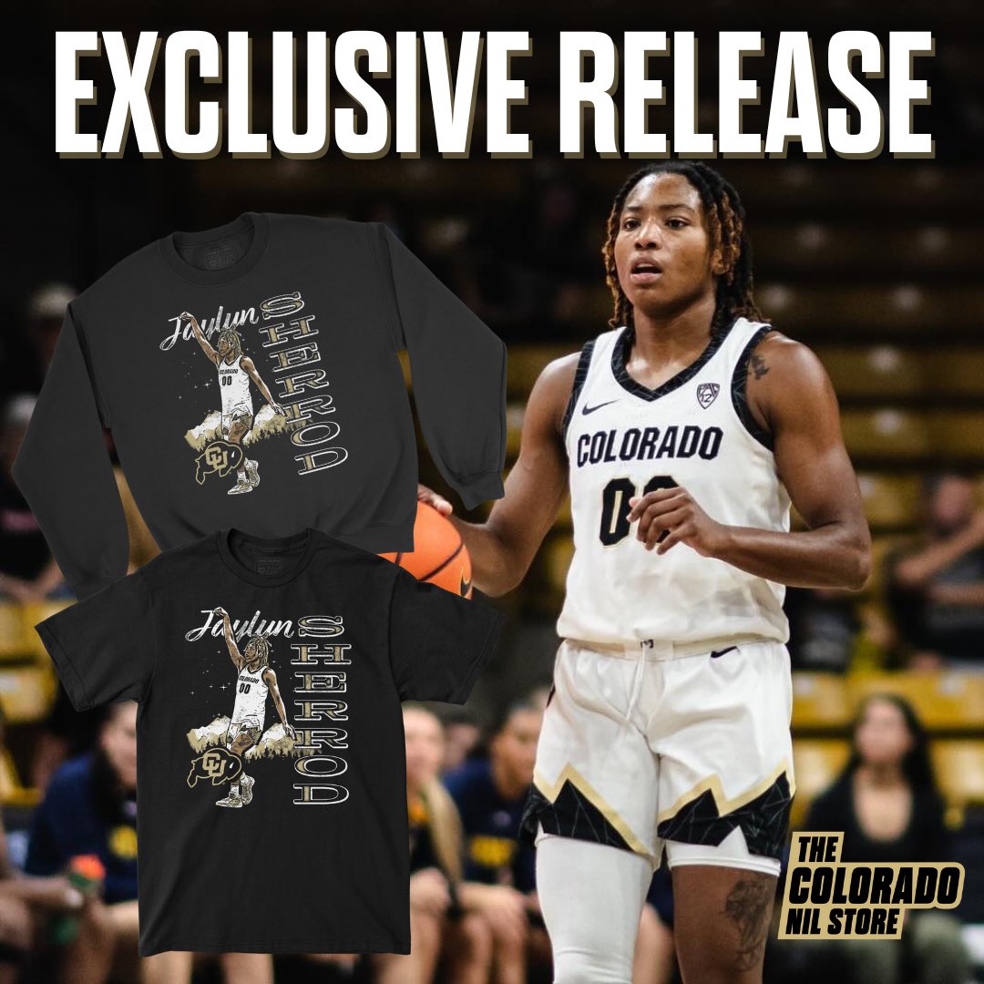 ColoradoNIL's tweet photo. BUFFS WIN 🦬🏀 

The @cubuffswbb defeats Pac-12 opponent Oregon to become 20-3 on the season! Grab @jaysherrod &amp; @fridaformann exclusive merch while it’s available 👀

SHOP : https://t.co/pY28AeE6Se 

 #ColoradoNIL #SkoBuffs #BuffsWin https://t.co/Ot0WuPY6P2