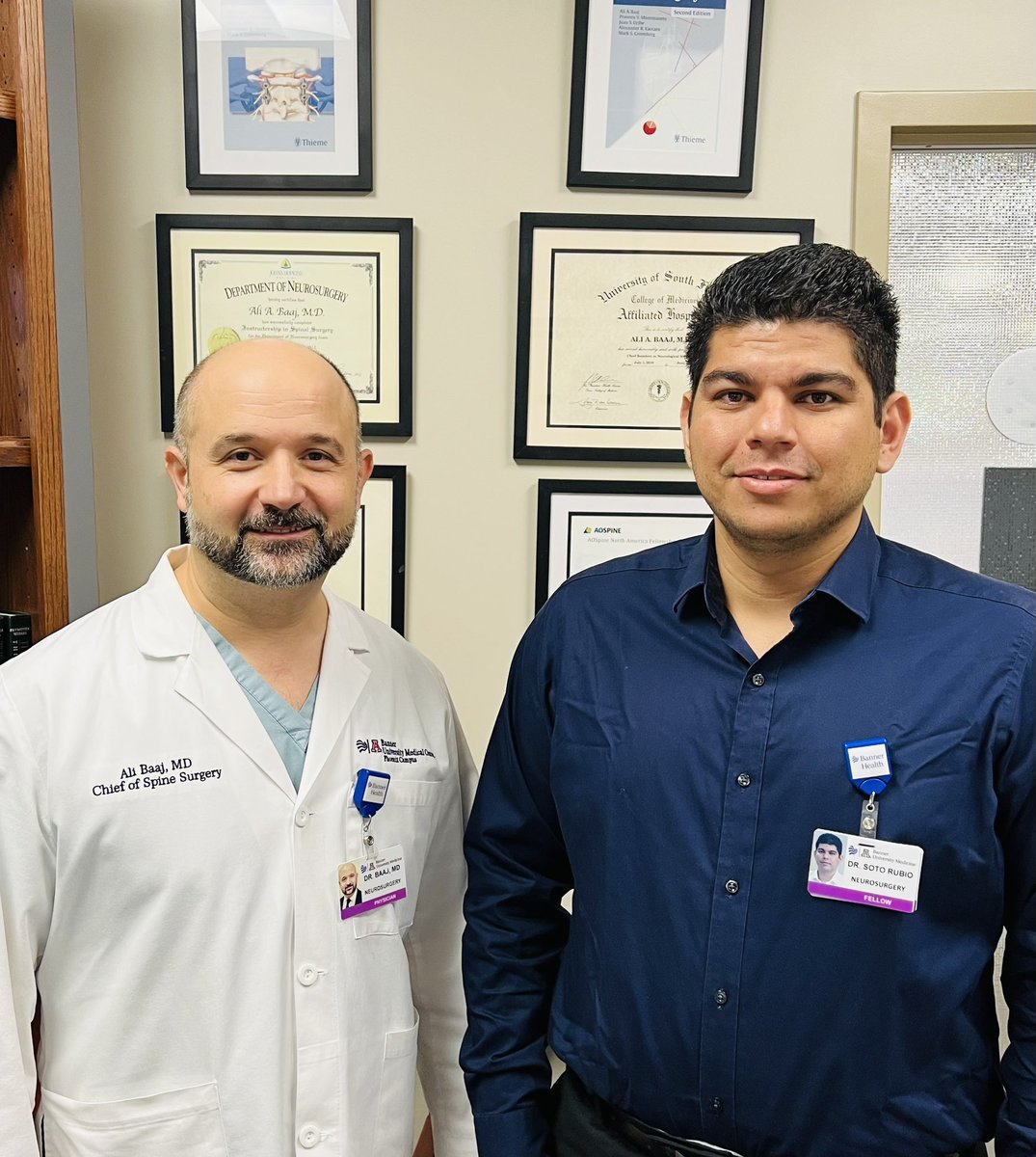 AliBaajMD's tweet photo. Empowering, inspiring and mentoring the next generation of amazing neurosurgeons. #BannerSpine https://t.co/fYIkHG8z0U