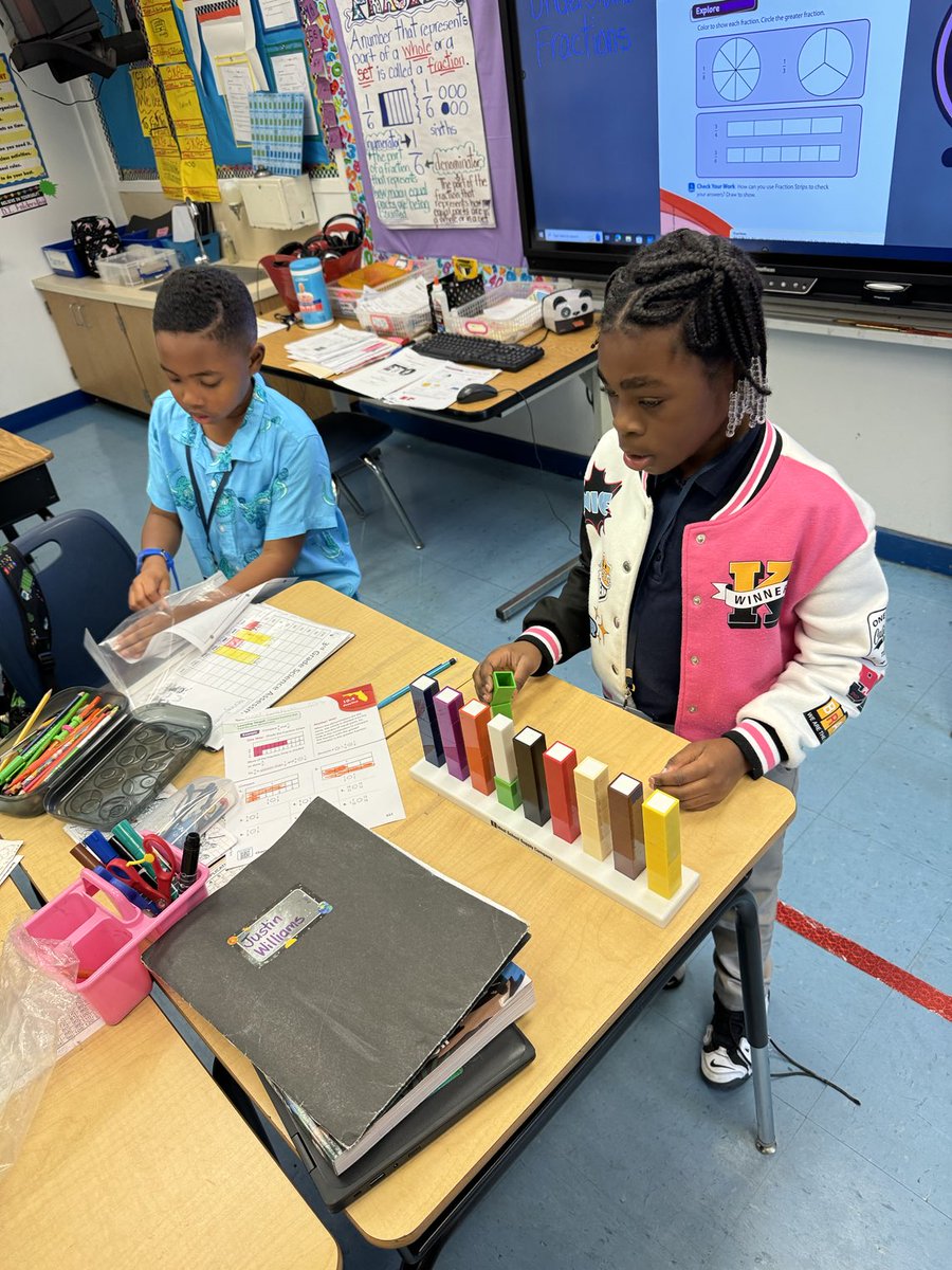 DareToLeadETO's tweet photo. Can you say manipulatives for math learning? Ms. Williams uses them in 3rd grade to teach. She is awesome and learning increased by 75%! @trydiggs #MindingMyMath @SuptDotres @MyrtleGroveK8 @ARodDASETO @marcusjohnson https://t.co/3LF47MnrxI