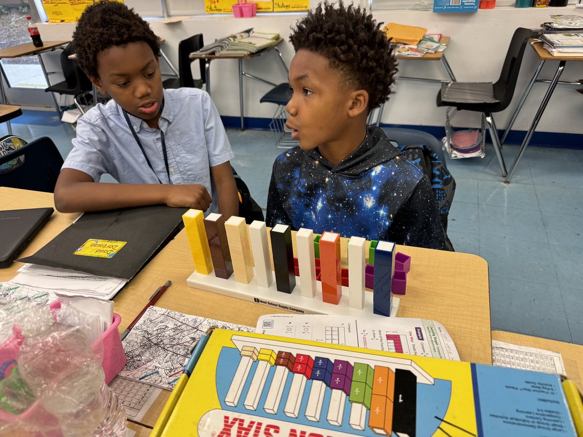 DareToLeadETO's tweet photo. Can you say manipulatives for math learning? Ms. Williams uses them in 3rd grade to teach. She is awesome and learning increased by 75%! @trydiggs #MindingMyMath @SuptDotres @MyrtleGroveK8 @ARodDASETO @marcusjohnson https://t.co/3LF47MnrxI