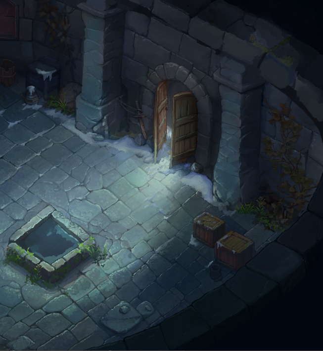 RiviosGames's tweet photo. WIP , scene in game , progressing slowly but surely 🌚 #gamedev https://t.co/zdxWUHaXKg