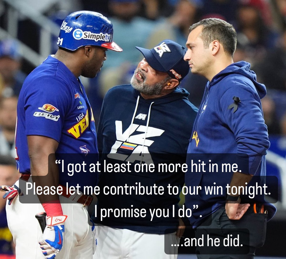 lisettecarnet's tweet photo. This passion and love for the game. @YasielPuig #carribeanseries #CHAMPION X 2 in 2024 https://t.co/TZOhfyguto