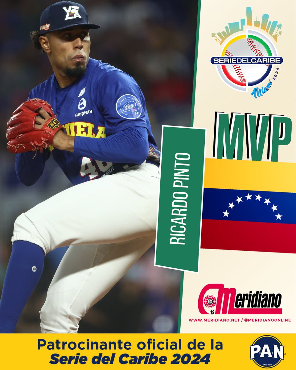 ¡MVPINTO! 🇻🇪🌴

Ricardo Pinto es el jugador MÁS VALIOSO de la Serie del Caribe 🦈

📸 Confederación de Beisbol del Caribe