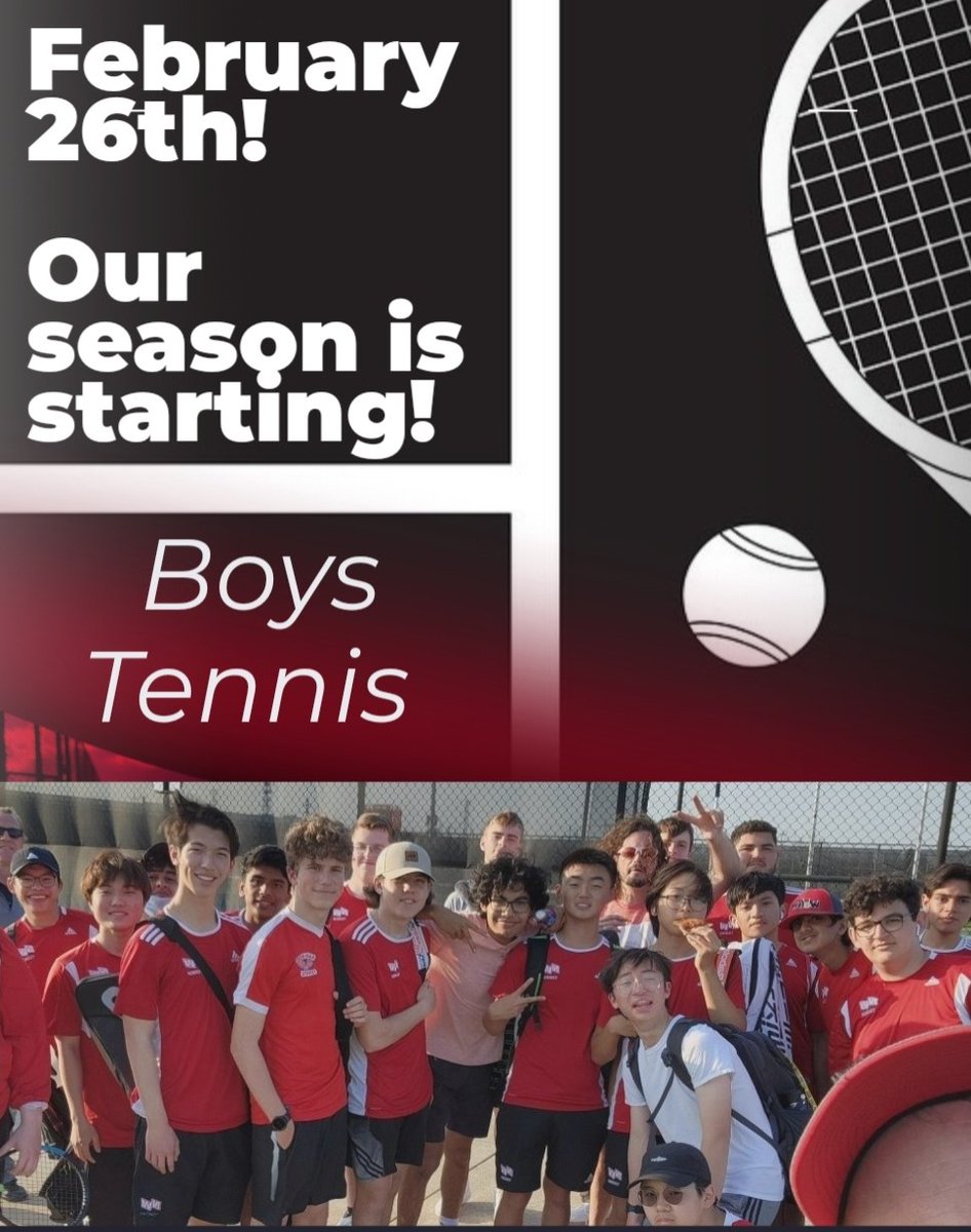 Are you ready? Pre-season meeting on February 16th with tennis tryouts on February 26th. Our meeting will be in the IRC during Homeroom. See you
there! <a href="/WolvesD219/">Niles West Athletics</a>