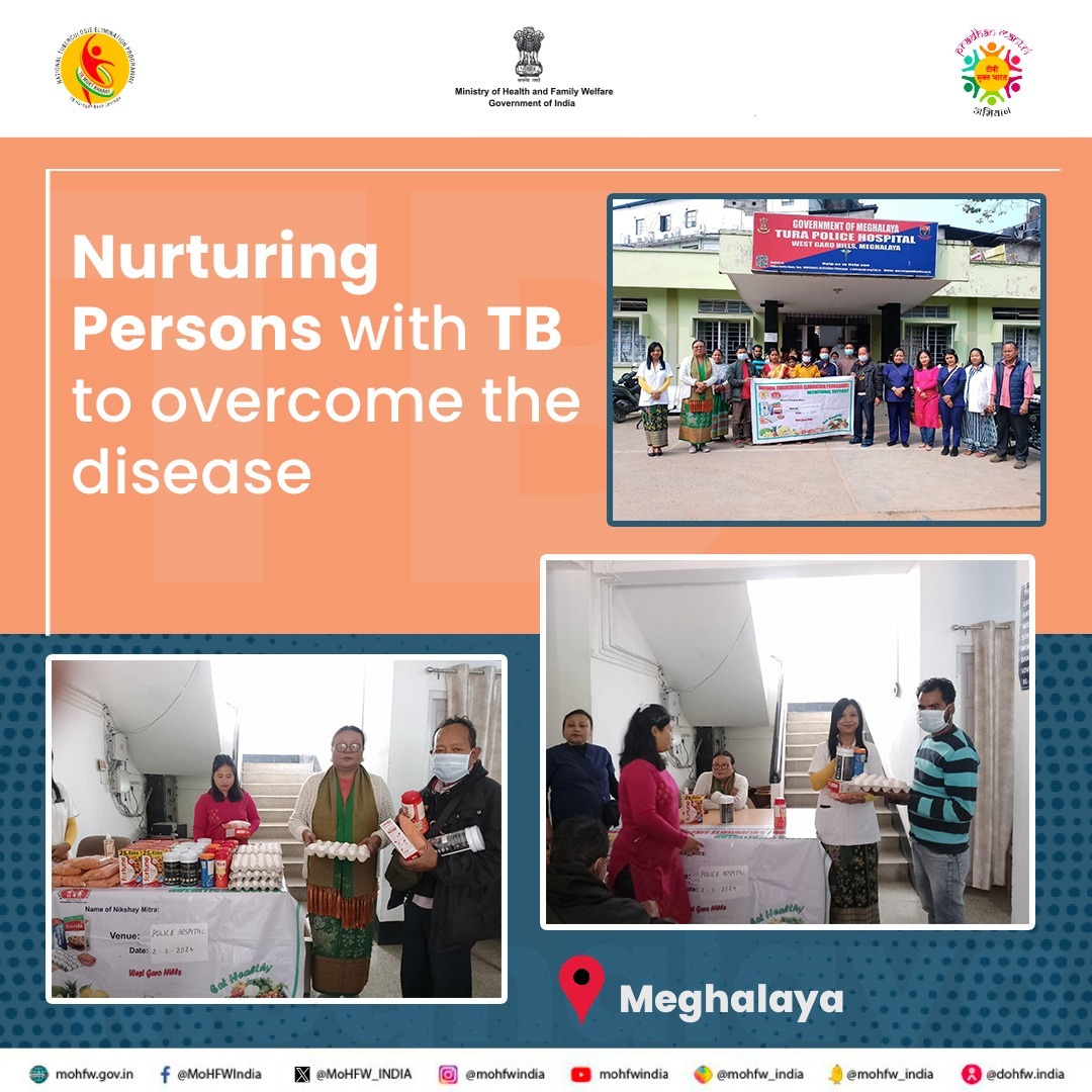 As a #NikshayMitra, Shri Dabo M. Marak distributed nutrition kits to Persons with TB in <a href="/MeghalayaNtep/">TB Mukt Bharat-Meghalaya</a>, demonstrating the power of a united front to #EndTB.

#TBMuktBharat #TBHaregaDeshJeetega