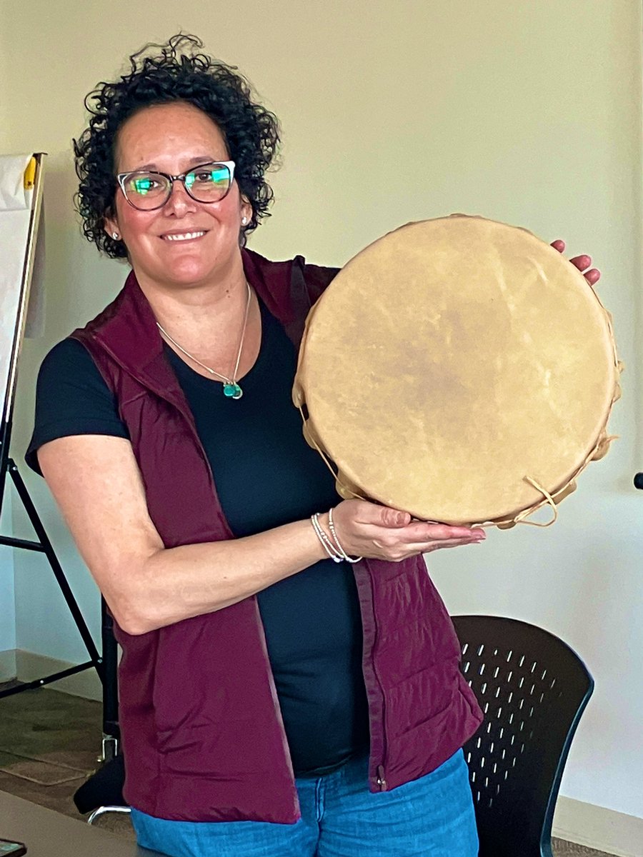 Drumming making with my department for the Communications team. Thank you David, Tracy and Brandon for leading session. Good collective medicine. #Drum #Heartbeat <a href="/VSB39/">Vancouver School Board</a> <a href="/vsblearns/">vsblearns</a>