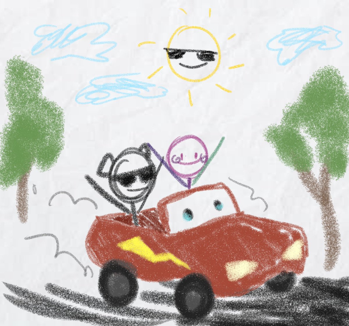 gumbearduo's tweet photo. _🪻 ¡Wow! Parece que Spreen hizo un dibujo ¿Que les parece? https://t.co/V7k418b8oj