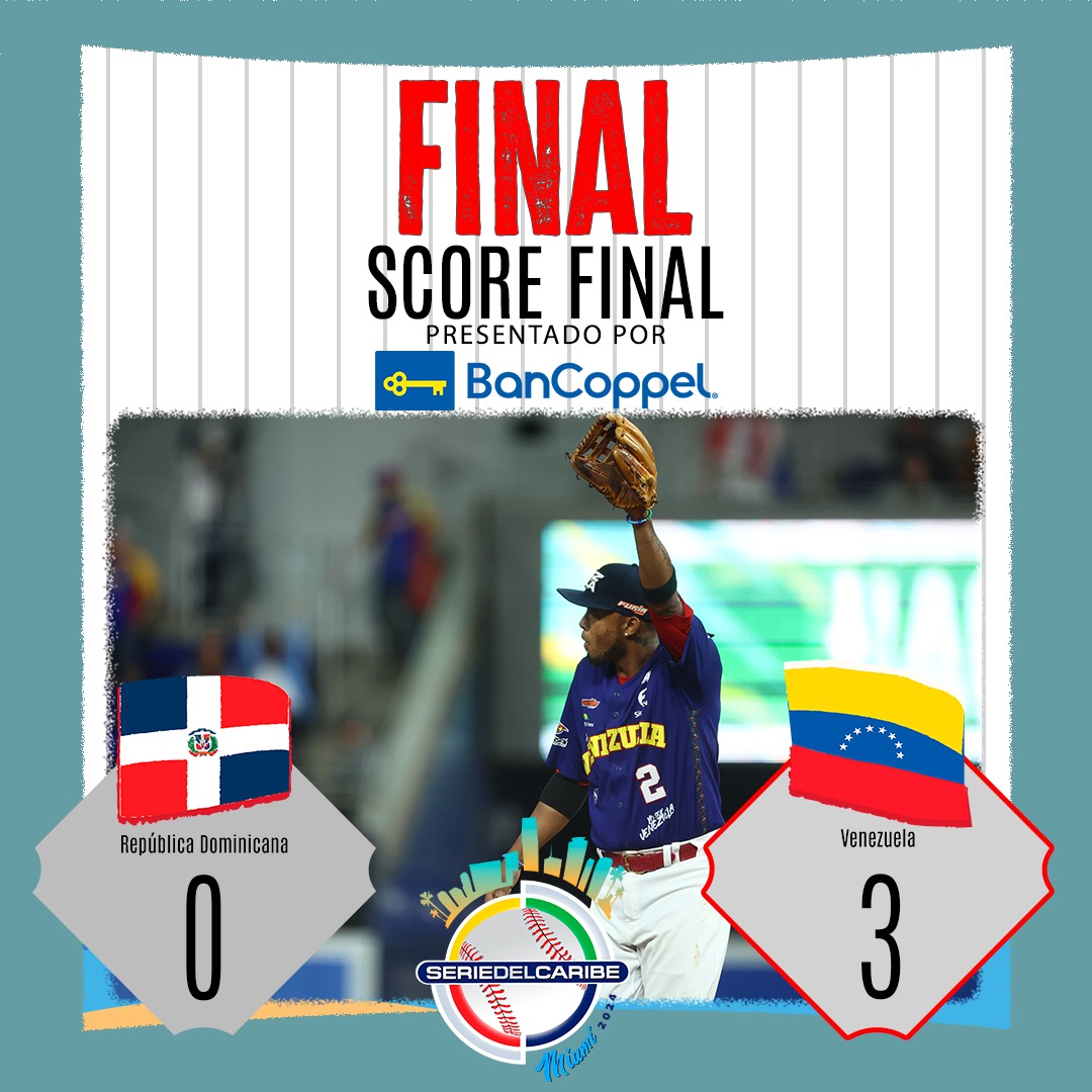 LMP_Beisbol's tweet photo. La pizarra Final de la Serie del Caribe 2024 es presentada por #BanCoppel 🤩🙌

¡Felicidades, @tiburones_net de Venezuela! 🦈🇻🇪🏆

#LigaARCO 🇲🇽⚾ https://t.co/CHFKQK96A9