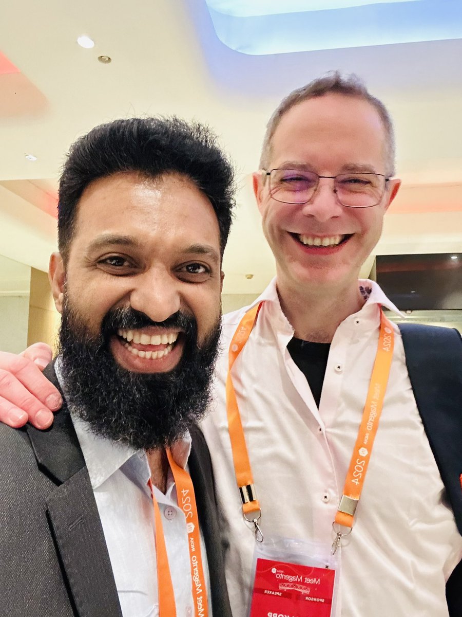 arshadpookom's tweet photo. What a great start!!! What a pleasure to meet @VinaiKopp one of the most influential and respected figures in the Magento world. Thank you, Vinai. Meet Magento India 2024. #Magento #eCommerce #MM24IN #Hyva https://t.co/gjyd3MvsU5