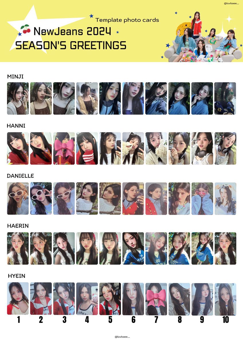 WTS LFB PH *ੈ✩‧₊

New Jeans SG 2024 ౨ৎ

⤷ If getting hanni/haerin must get another member 
⤷ ₱55 ea 
⤷ x sensi onhand
⤷ Payo/open for dop (3 days reservation) 

💵 MOP: Gcash/Maya/Cod 
🚚 MOD: SCO 

t. new jeans season greetings tingi