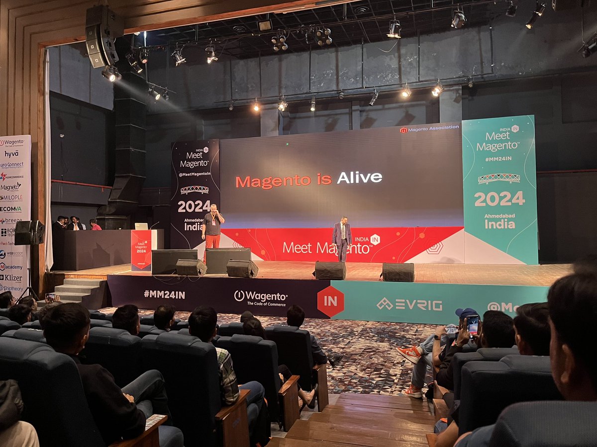 gauravjain02's tweet photo. Yes
Magento is Alive and will beβ¦
#MMIN24 @MeetMagentoIN https://t.co/4f9pzeJJPe