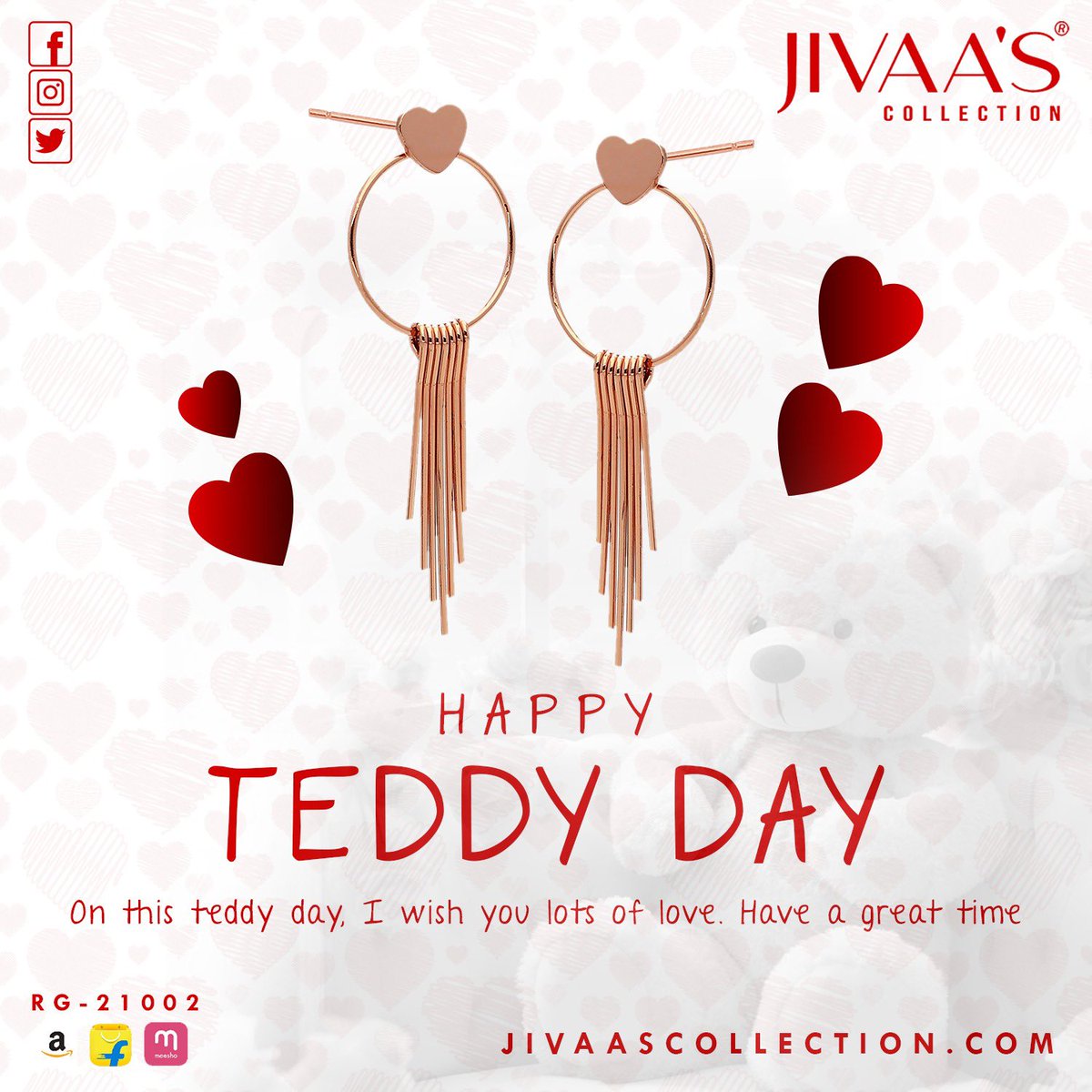 Happy Teddy Day #jivaas #JivaasCollection #instajewellery #indianjewellery #bollywoodfashion #customisejewellery #weddingjewellery #silverjewellery #rajkotjewellery #rajkot_diaries #statementjewelry #traditionaljewellery #indianbride #jaipurjewellery #tribaljewellery