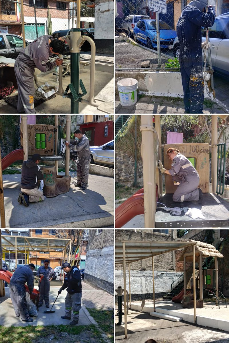 TSpartanos's tweet photo. La Brigada de Reacción Inmediata del Alcalde @AdrianRubalcava realizó balizamiento retiro de graffiti y barrido manual en parque ubicado en la colonia memetla @gesquivelg @AlcCuajimalpa #HechosNoPalabras #BRIARS 
SEGUIMOS ATENDIENDO LAS SOLICITUDES DE LA CIUDADANIA. https://t.co/sDvHVIm3Zi