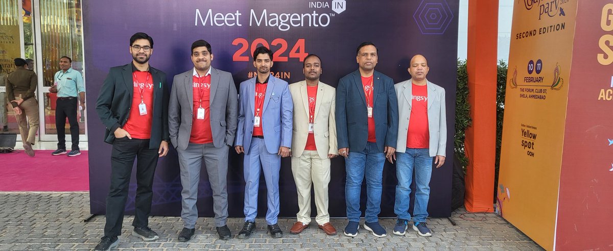 Team Singsys at Ahmedabad for Meet Magento #MMIN24 #Singsys