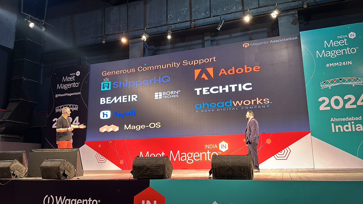 Willem_Wigman::tweets.phtml (@willemwigman) on Twitter photo On stage <a href="/mattLefaux/">Mathias Schreiber</a> and <a href="/vatsalshah/">Vatsal Shah</a> representing the <a href="/MagentoAssoc/">Magento Association</a>.
Appreciate the shoutout to all companies that contribute to the MA 🙏🏻 On stage <a href="/mattLefaux/">Mathias Schreiber</a> and <a href="/vatsalshah/">Vatsal Shah</a> representing the <a href="/MagentoAssoc/">Magento Association</a>.
Appreciate the shoutout to all companies that contribute to the MA 🙏🏻