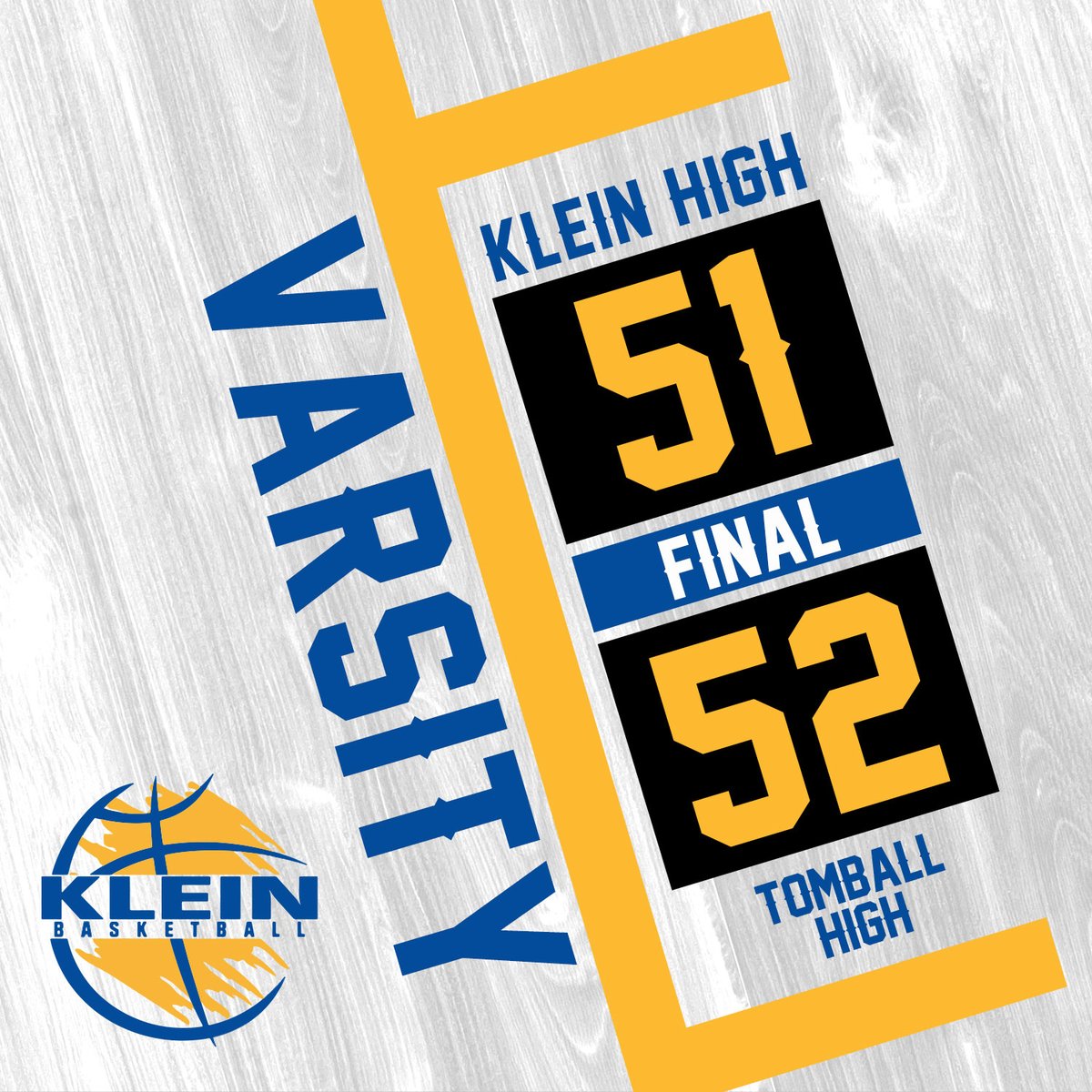 kleinbearkatsbb's tweet photo. What a nail-biter! Varsity team came up 1 point short today but respect to our opponents for an incredible game.
#RespectTheGame #HeadHeldHigh #MissedOpportunitiesButMadeMemories
#Varistybasketball #kleinhighschool #kleinisd #highschoolbasketball #kleinbearkatbasketball https://t.co/OBVsjYPWwJ