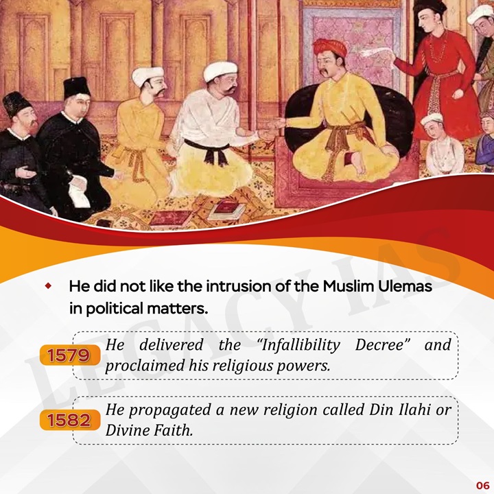 Legacy_ias's tweet image. Akbar Religious Policy and Din-i-Lahi Of Akbar !!

#indianhistory #anceinthistory #religiouspolicy #Dinilahi #mughaladministration #UPSC #Legacyias