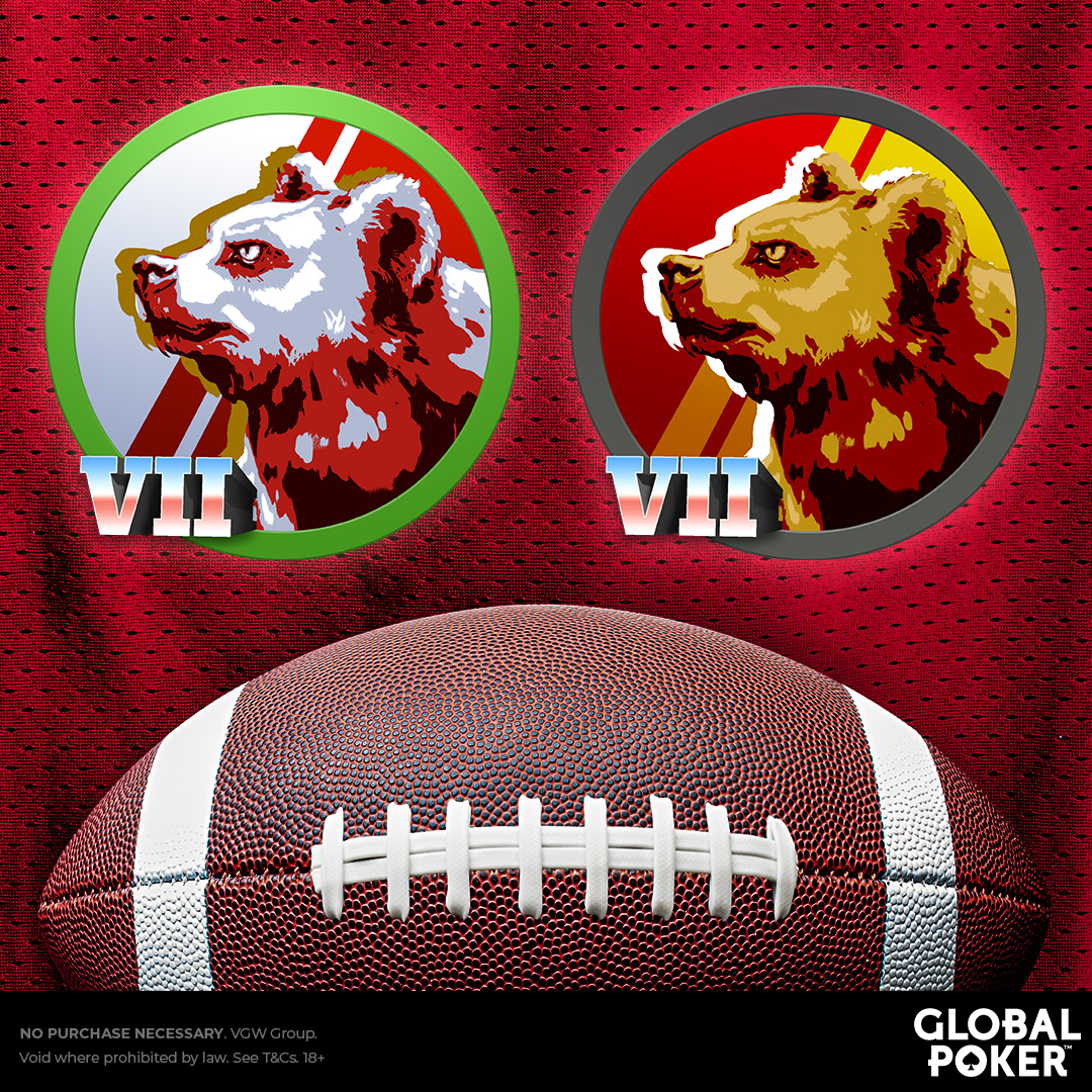 #49ERS or #CHIEFS? 🏈 Comment your prediction below with your #GLOBALPOKER username for a chance to be one of 3️⃣ winners who will PLAY FOR FREE in tomorrow's Super #GPCGRIZZLY Sunday events! 🐻🏆 3️⃣ more winners will be drawn if this gets 7️⃣7️⃣ RTs by 12:01 AM ET tomorrow, 2/11.…