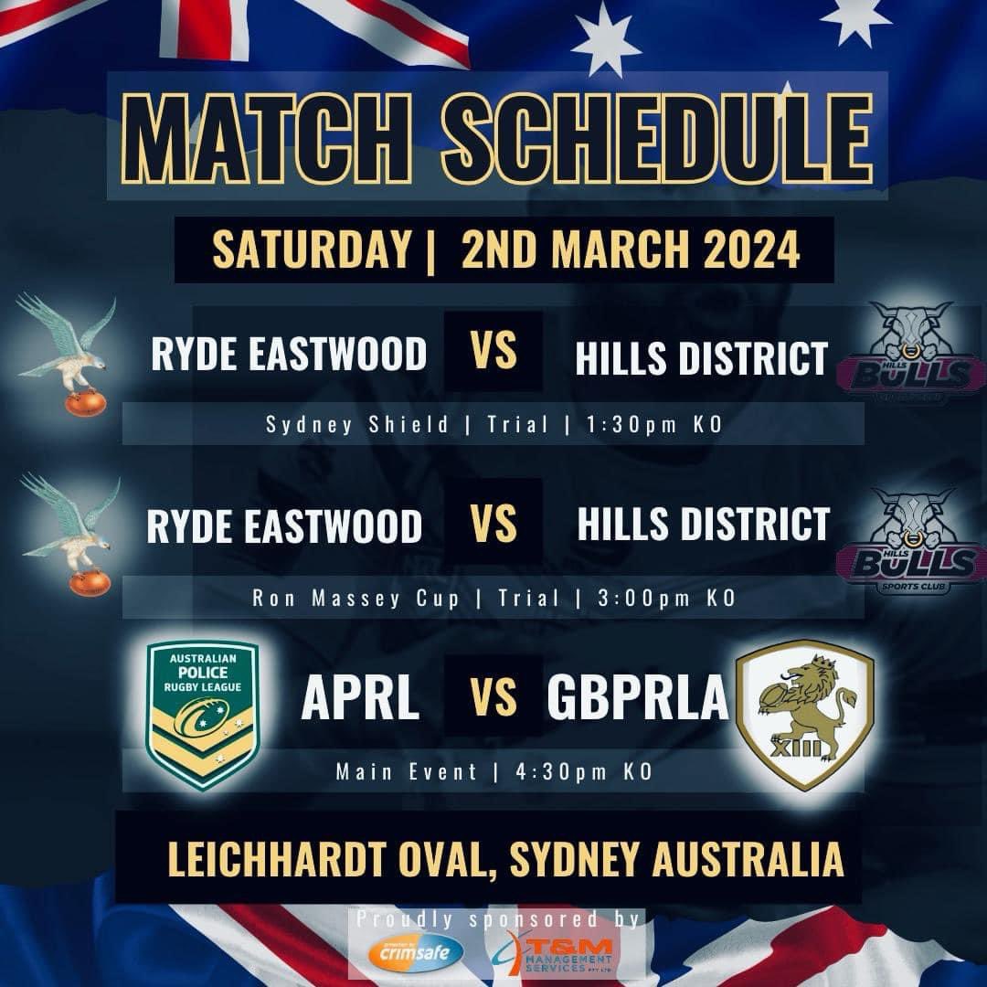 Australian Police Rugby League (@ausprl) on Twitter photo ๐ฃ 3 WEEKS TO GO
๐ International Rugby League game ๐
๐ฆ๐บ๐ฎ๐ปโโ๏ธ๐ฎ๐ฝโโ๏ธAustralian Police Rugby League
Vs
๐ฌ๐ง๐๐พโโ๏ธ๐๐ผโโ๏ธGreat Britain Police Rugby League
๐ Saturday 2 March 2024 - 4.30pm
๐๏ธ Free Entry
๐Leichhardt Oval, Lilyfield NSW
๐บ NRL Livestream ๐ฃ 3 WEEKS TO GO
๐ International Rugby League game ๐
๐ฆ๐บ๐ฎ๐ปโโ๏ธ๐ฎ๐ฝโโ๏ธAustralian Police Rugby League
Vs
๐ฌ๐ง๐๐พโโ๏ธ๐๐ผโโ๏ธGreat Britain Police Rugby League
๐ Saturday 2 March 2024 - 4.30pm
๐๏ธ Free Entry
๐Leichhardt Oval, Lilyfield NSW
๐บ NRL Livestream