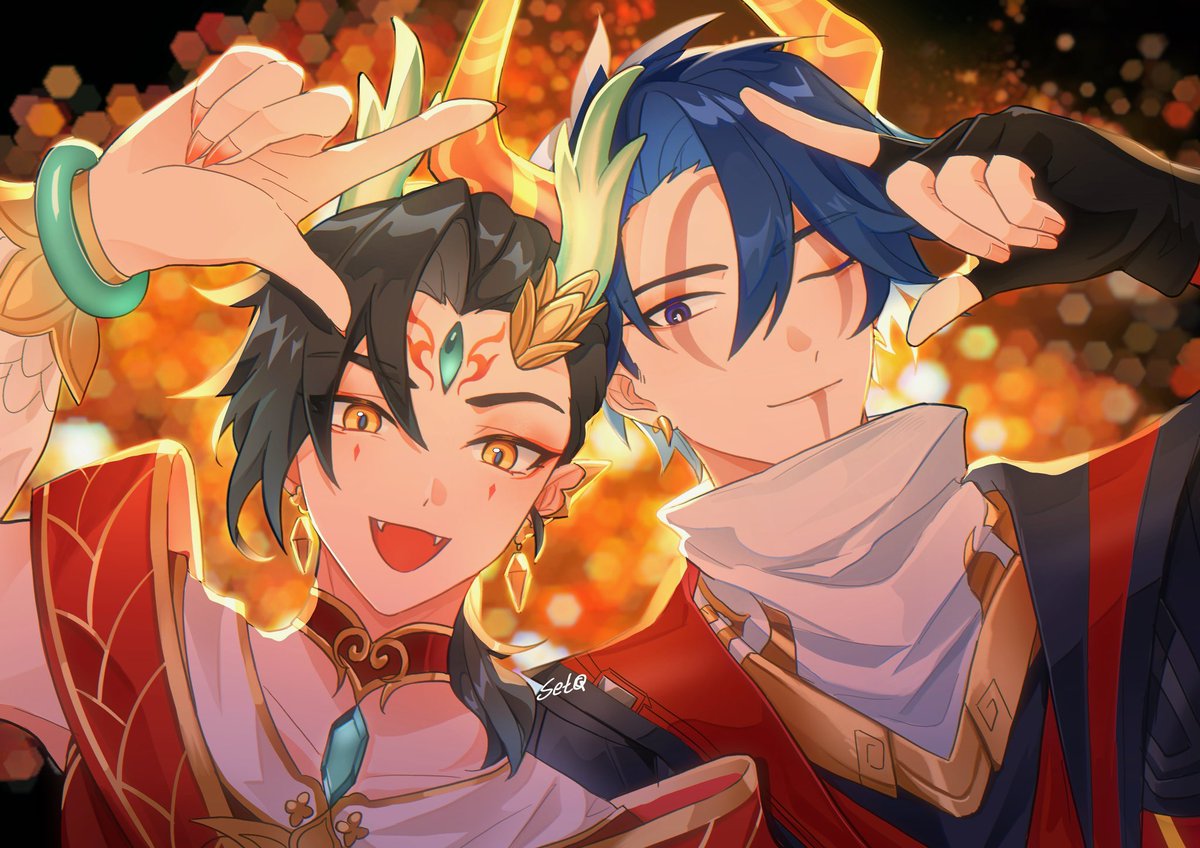 mizilone's tweet photo. #Aphelios #Ezreal #ezphel 

大家新春快乐！🥰💖 https://t.co/jdZh6ErjRH