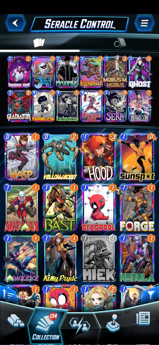 Nonosung's tweet photo. Hit infinite this season with "counter everything deck "
My intention is to counter Black swan but only find like 3-5 BS deck  from 73-100 

WARNING :Hela is such a bad match-up 
#MarvelSnap #snapdeck #infinitedeck https://t.co/XXsSrllKcd
