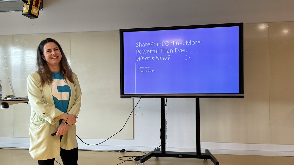 Die nächste Session auf dem #CollabDayBre, diesmal von <a href="/corinna_lins/">Corinna Lins</a> über Neuigkeiten von <a href="/SharePoint/">Microsoft SharePoint</a> online.
#CommunityRocks