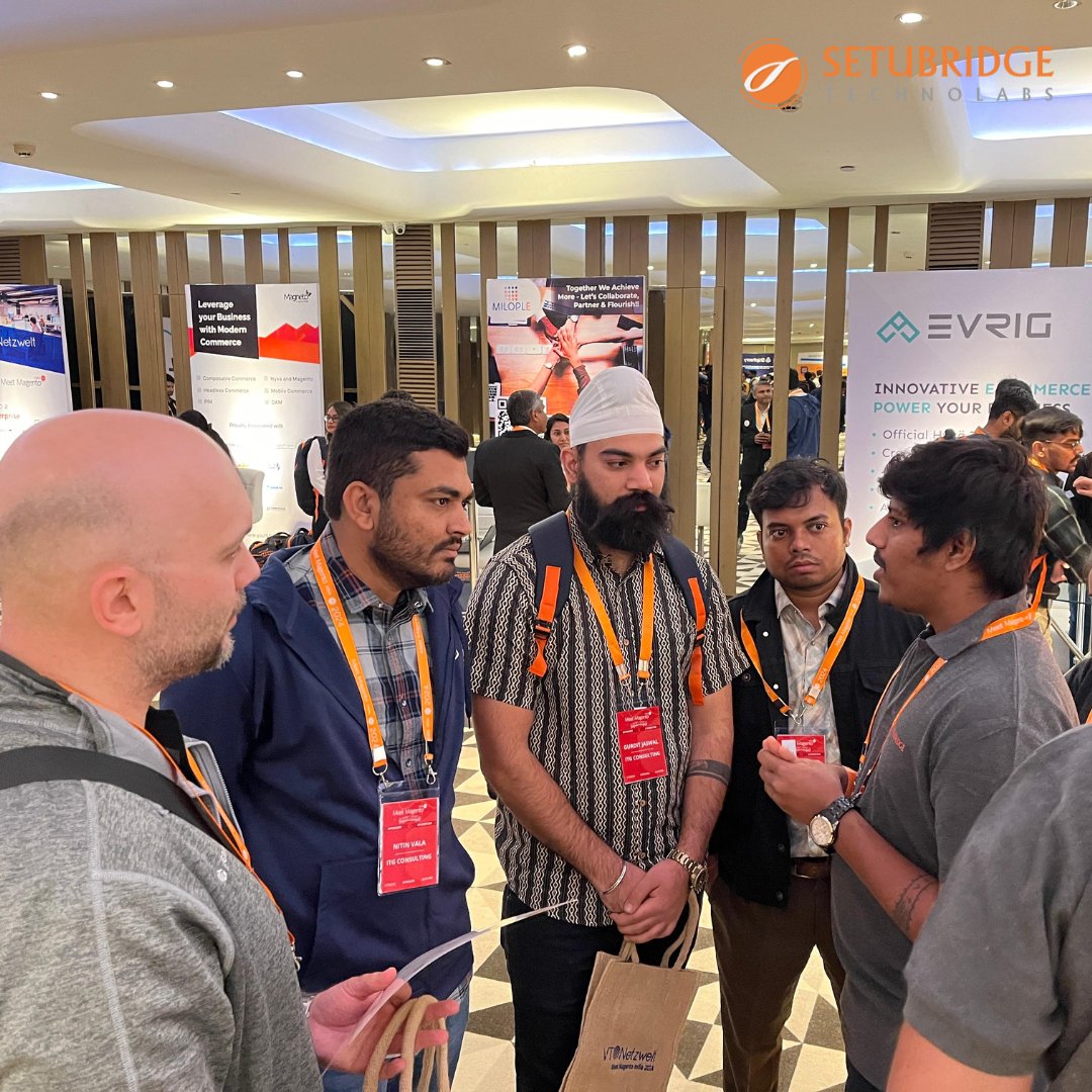 SetuBridge's tweet photo. Live from the innovation at Meet Magento! 🌐✨ Capturing the energy, insights, and connections that make this event extraordinary.

#love4magentowithsetubridge #MM24IN #setubridge #SetuBridgeMM24 #MeetMagento #MagentoEcommerce https://t.co/DK7NKUfv0v