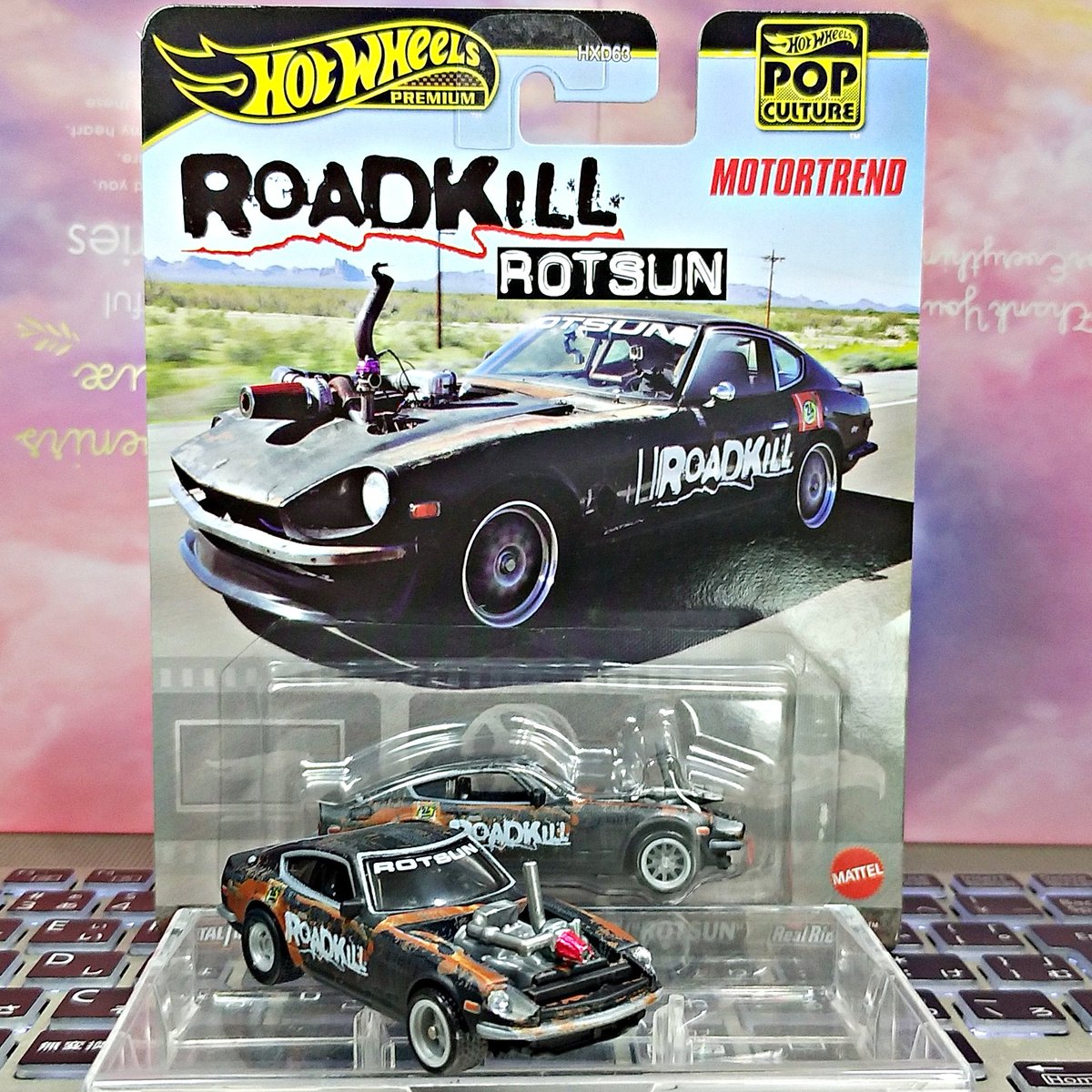 you_kun_jp's tweet photo. モータートレンドの番組ROADKILLに登場した240Zです。ヘッドライトと、エアクリーナーにアルミ箔を貼りました。
#ミニカー #ホットウィール #ロードキル #モータートレンド #日産 #カスタム '71 #ダットサン #240Z #hotwheels #popculture #roadkill #rotsun #motortrend #custom '71 #datsun 240Z https://t.co/GPC4Gyfkri