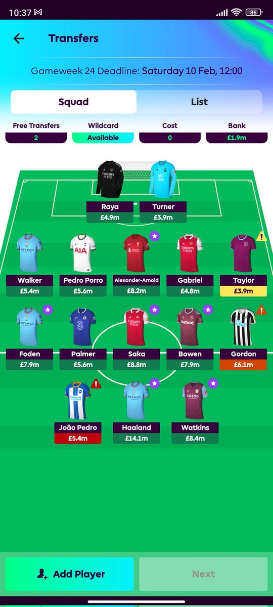 DimitrijeProda1's tweet photo. @Fantasypaedia Darvin or jota dilemma.. https://t.co/70qnsz7qb5