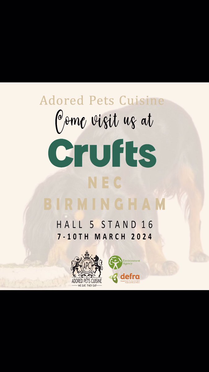 We’re absolutely thrilled to announce our first-ever trade stand at Crufts 2024! Visit us at Stand 5-16 in the Crufts marketplace. Our team will be there to chat and share nutritional tips on our delectable range of premium cakes made of meat and vegetables
#Crufts2024 #dogs