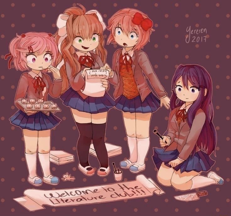 bdr02615668's tweet photo. 💚💜🩷🩵 #ddlc https://t.co/AzCn34FjeC