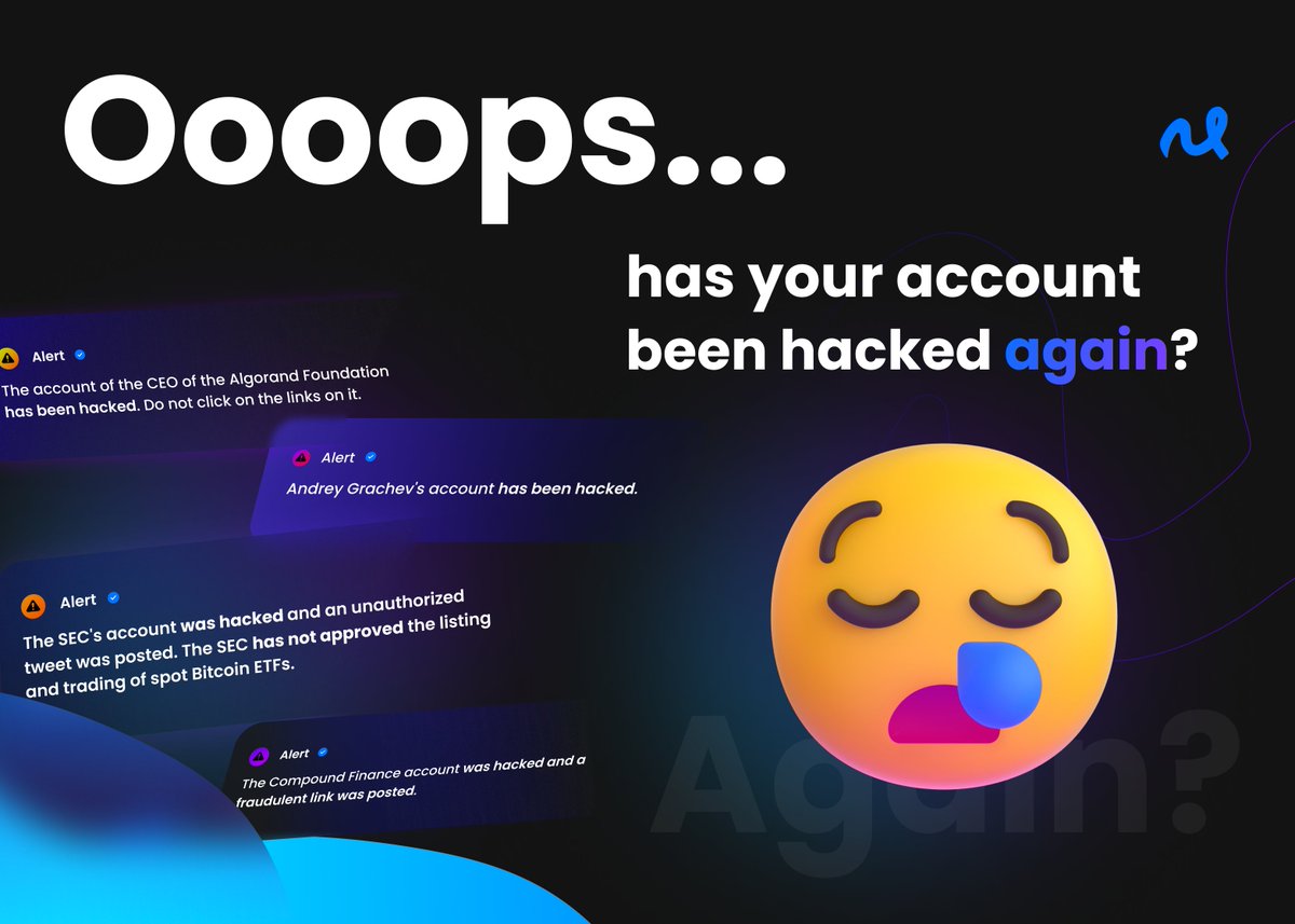 Mano_labs's tweet image. Has your social media account been hacked again?
Be better and stay safe with #Mano 🔓🔒
We are the future.

#Blockchain #CryptoCommunity #Web3 #cryptocurrency #Crypto #BlockchainTechnology