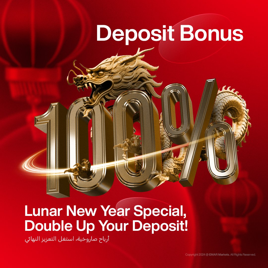 EmarMarkets's tweet photo. Double up your deposit with our Year of the Dragon promotion. 

#EmarMarkets #SecureYourWealth https://t.co/MrCougaxBg