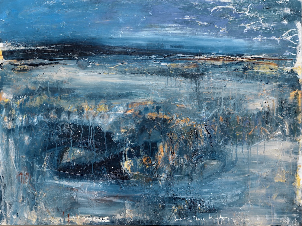 Land & Sea with Kirstie Behrens, Andy Heald & John McClenaghen open today 11-4pm.

Andy Heald
The Hour Brightens (Longniddry)
Mixed Media on Board
90x120cm

#andyheald #expressiveart #landscape #longniddry #eastlothian #expressivepainting #scottishart