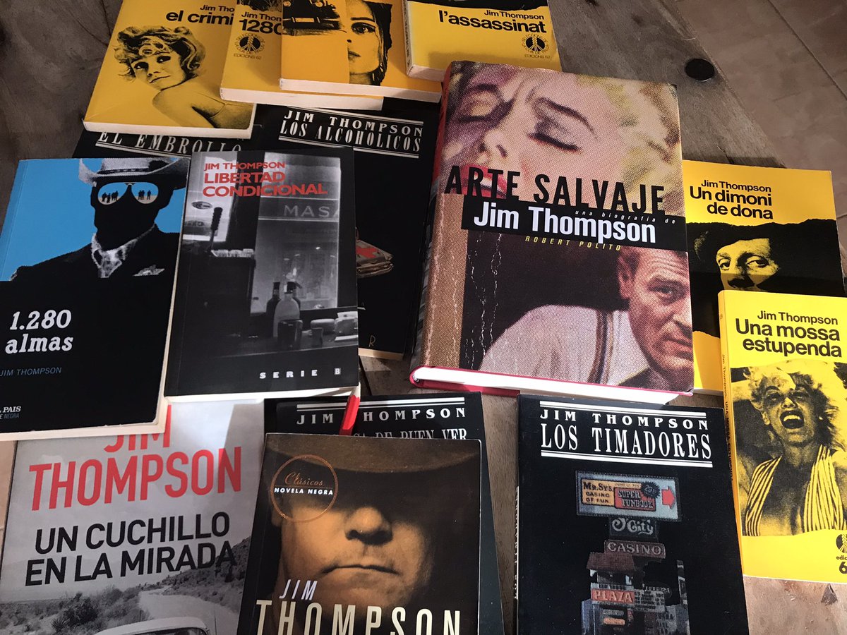 Raquel_GSerrano's tweet photo. Preparant el pròxim club de lectura de Creixell Crims #jimthompson #robertpolito #LouFord #lectures📚 #literatura
.
.
.
.
.
#llibres #llegint #pròximeslectures #gènerenegreipolicíac #gènerecriminal😎 #lecturesnegrotes #llibresnegrots #literaturaencatalà https://t.co/71AUWMEDFg