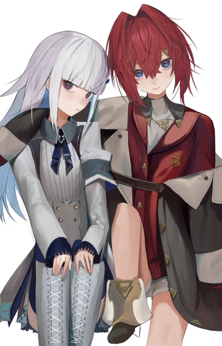 #女の子二人のイラストを貼る見た人もやる 
