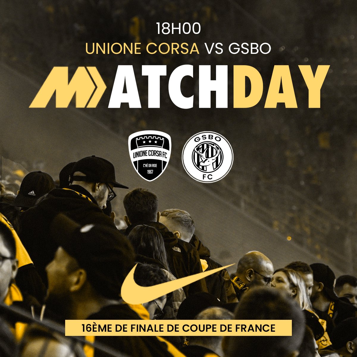 L’Unione Corsa arrive dans la cité phocéenne pour ce 16eme de finale de Coupe de France 🏆🚆