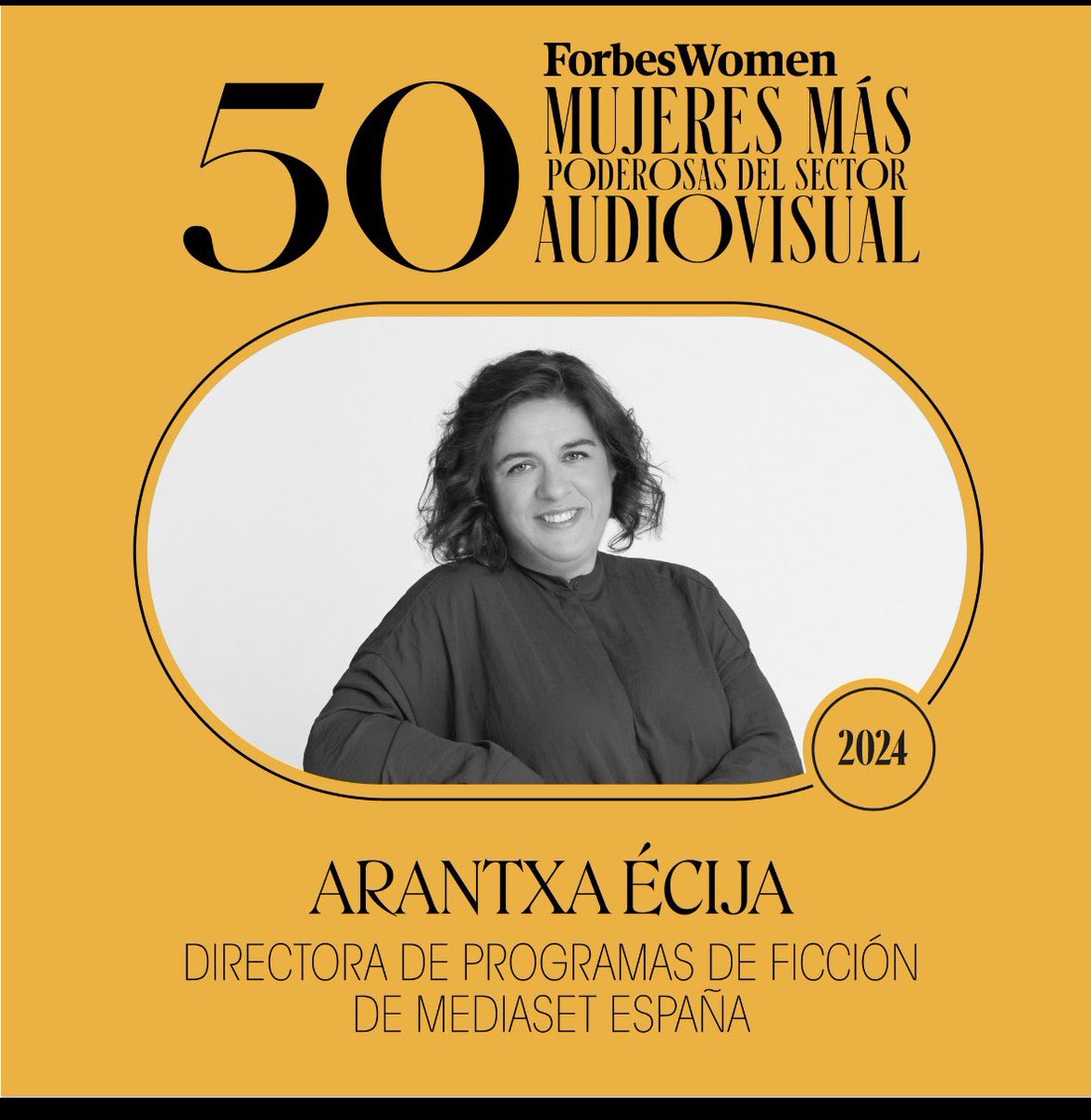 arantxaecija's tweet photo. Agradecida y emocionada como diría la Velasco. 
@ForbesWomen_es 
@mediasetcom https://t.co/IewXrWnYhO