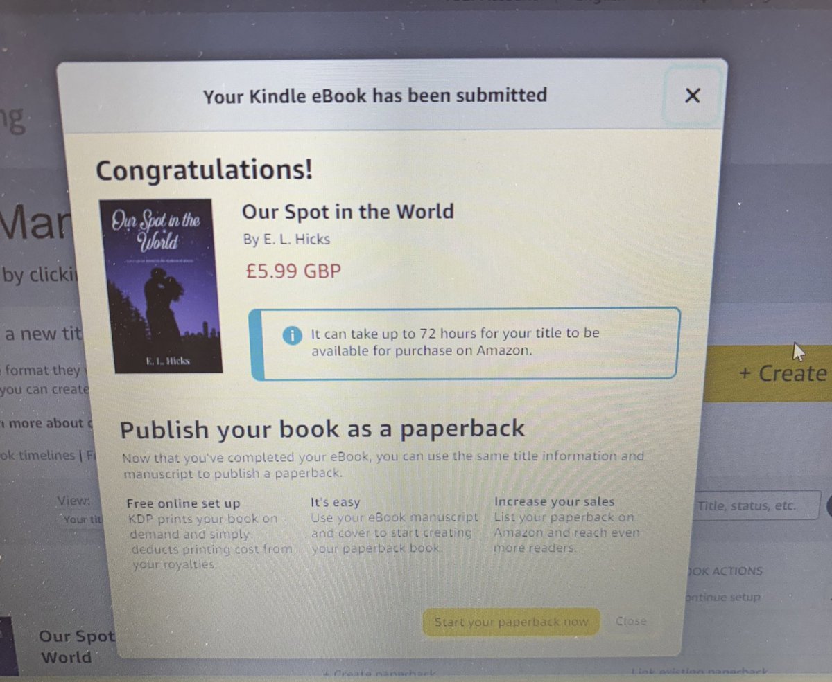 It’s done! #ourspotintheworld is officially becoming an ebook &amp; will be available for pre-order soon 🥹🥹