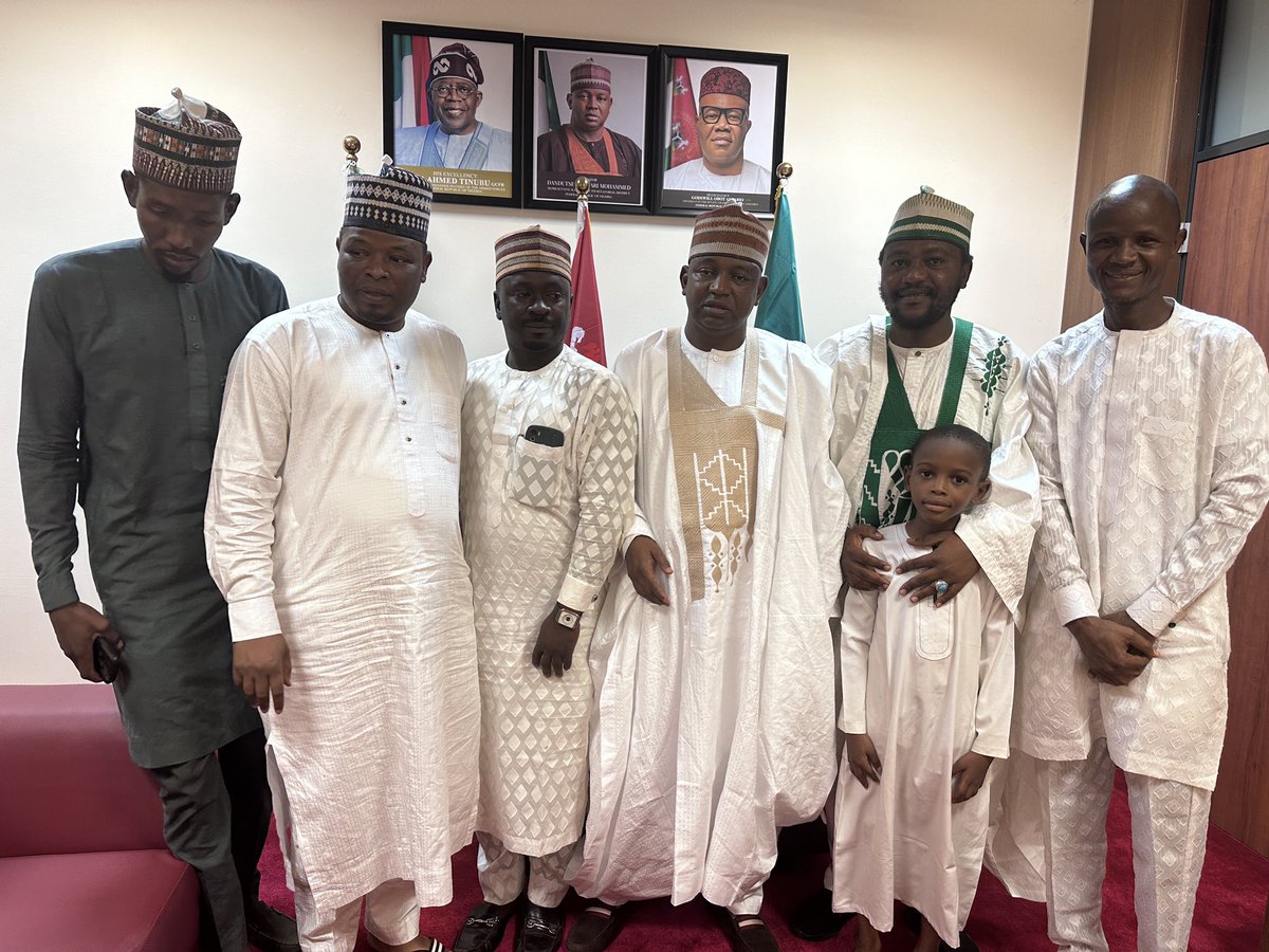 I received Hon. Shehu Dalhatu Tafoki representing Faskari/Sabuwa/Kankara Federal Constituency in my office yesterday after a successful re-run election. 
Congratulations once again.