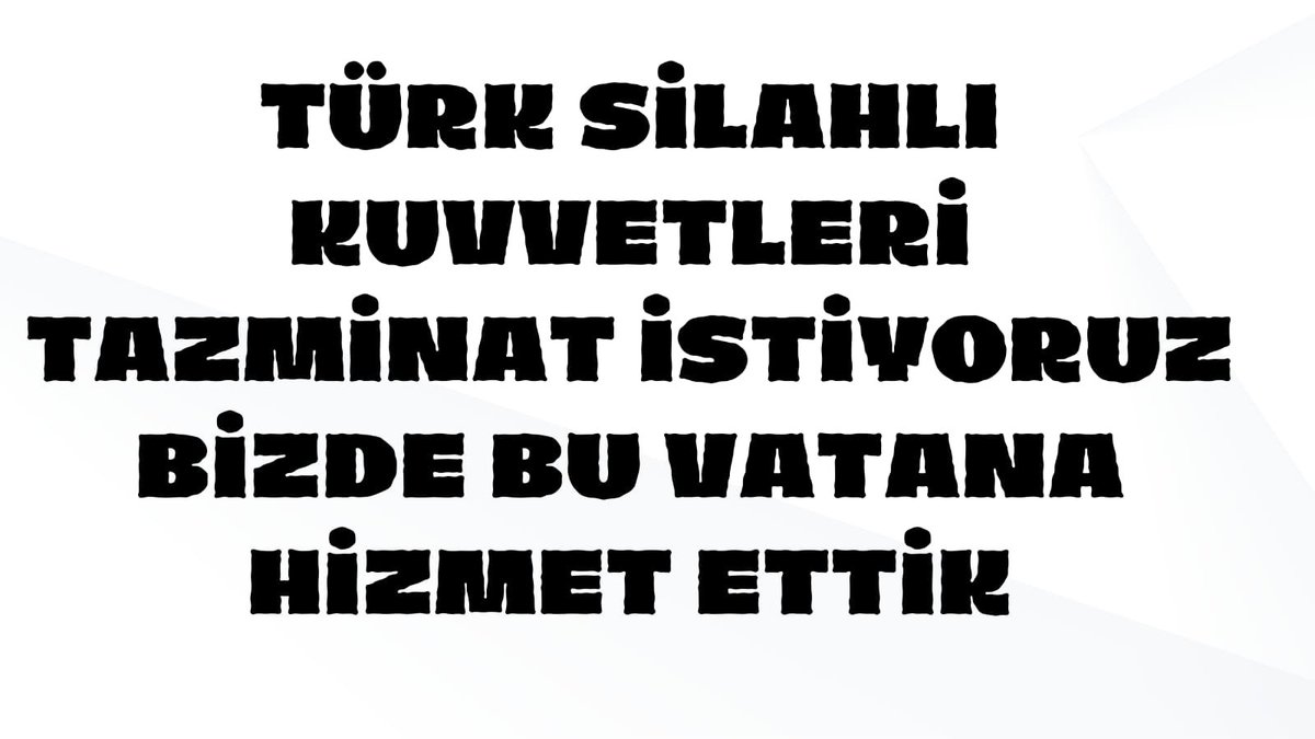 Hayatının 25-30 yılını Ailesinden ayrı geçiren Emekli #UzmanÇavuş’lar asgari ücretin altında emekli maaşı alıyor
Ailesini geçindirebilmek için yine çalışıyor 
Bizler meslek hayatında konforlu dairelerde memurluk yapmadıkki.
İlave tazminat Emekli #UzmanÇavuş’ların hakkı
Derece