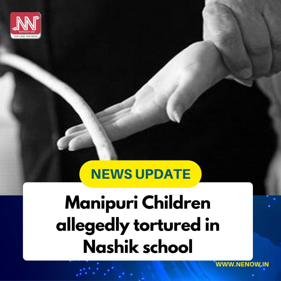 NENowNews's tweet photo. Reportedly one kid out of the 5 kids also bears the mark of injury made with an air gun on the face.
Tap on the link in the bio for more updates.
#Manipur #Torture #School #StudentTorture #Nasik https://t.co/8C5gIpgeAR