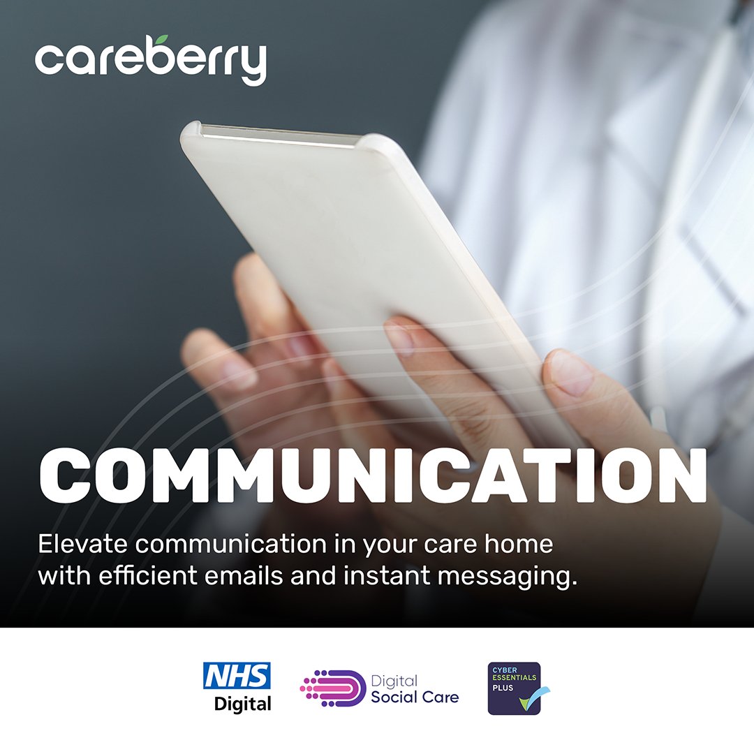 Streamline Communication Elevate communication in your care home with Careberry. 📢 Discover more with a free demo at careberry.com. 📞 Instant Messaging 📨 Efficient Emails 🚀 Rapid Response #StreamlinedCommunication #CareberryConnect