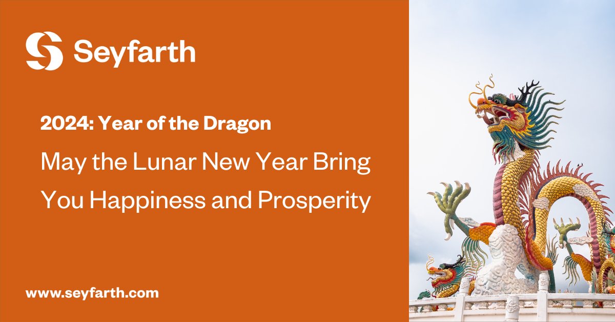 From our family to yours - good health, good luck and much happiness throughout the year.
#LunarNewYear #TeamSeyfarth #BelongatSeyfarth