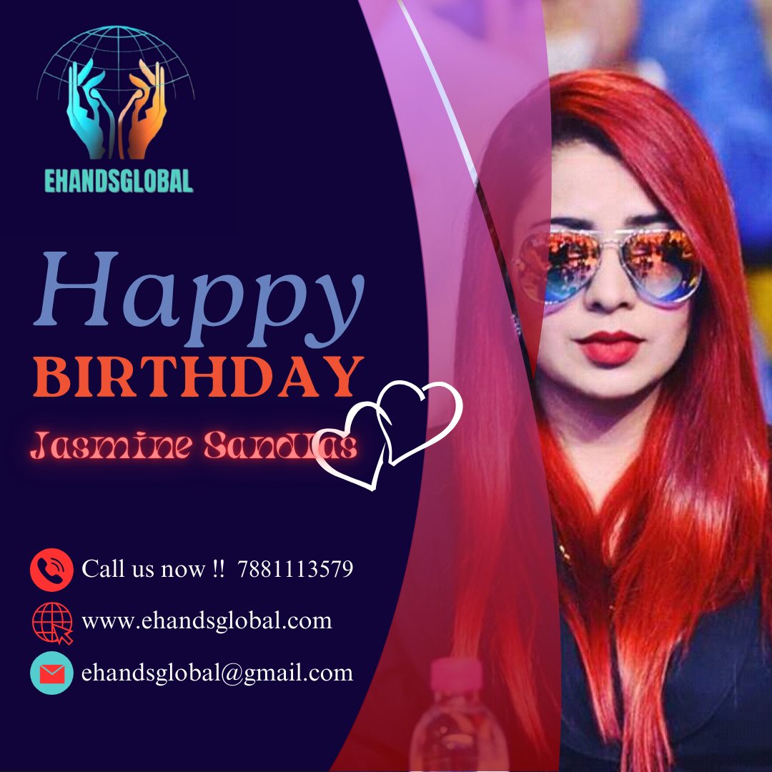 EhandsGlobalGrp's tweet photo. 🎉 Happy Birthday to the sensational @JasmineSandlas! 🎤 Your Punjabi tunes have filled our hearts with joy and rhythm. 🎶 May this year bring you endless melodies, success, and boundless happiness  #HappyBirthdayJasmineSandlas #PunjabiQueen #MelodyMaker #JasmineSandlasBirthday https://t.co/7Ka67gJfrZ