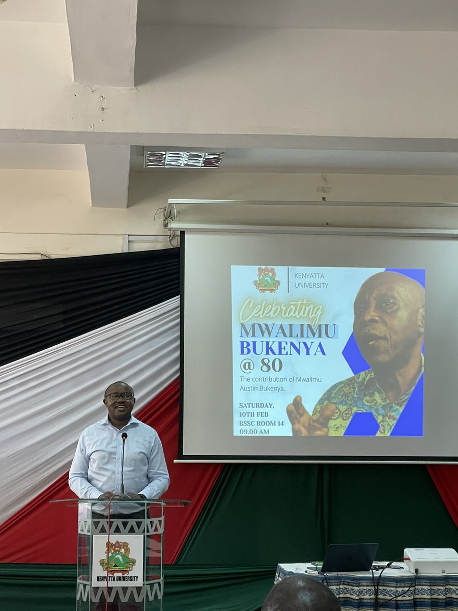 Sunday Nation Editor, Mike Owuor, on behalf of @NationAfrica Editor in Chief @jageyo celebrates the brilliance of Bukenya and 11 years of his column. Reminds him we want 20 more years of this column because his topics are always current, witty and accessible. #Bukenya80